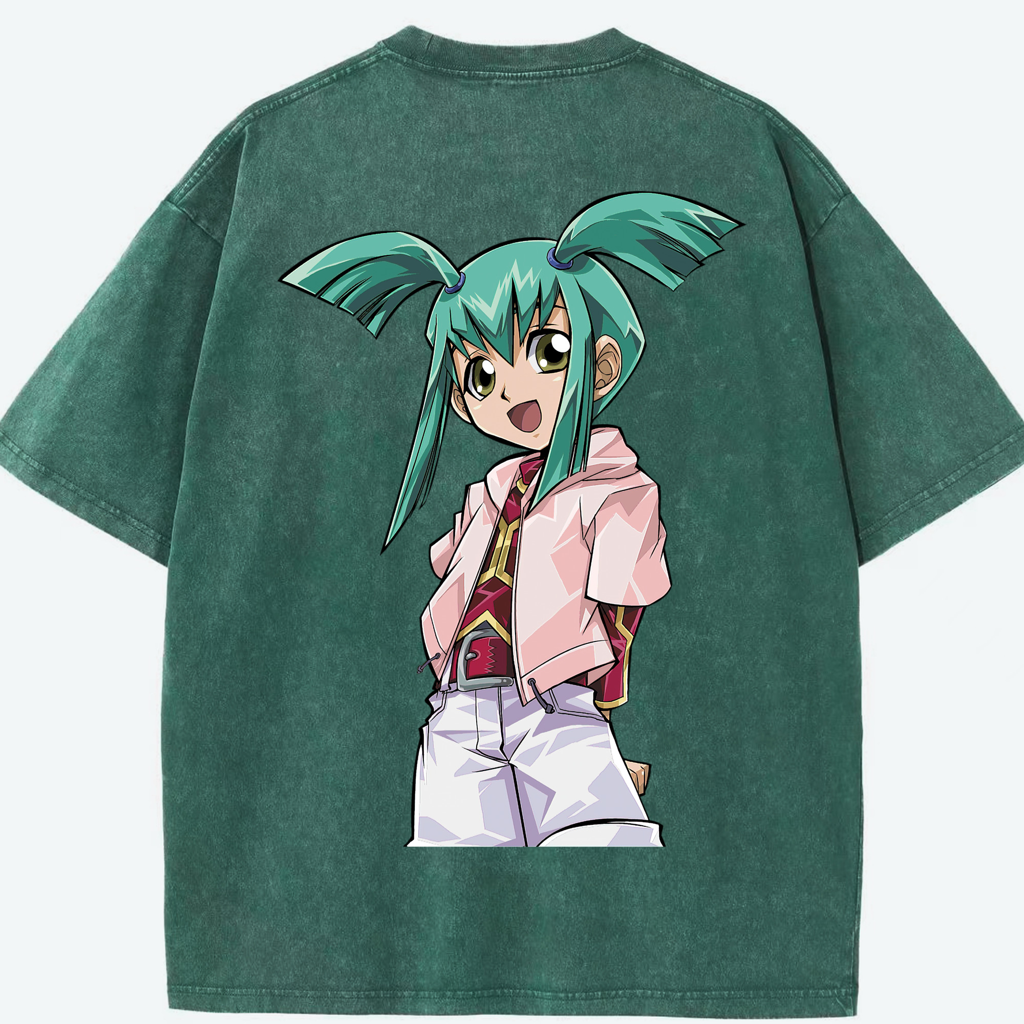 （画像用） 遊☆戯☆王 Yu-Gi-Oh! 綿100% ヴィンテージ風 半袖Tシャツ（背面プリント）